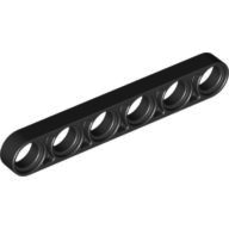 Technic, Hefbalk Dun 1x6 Black